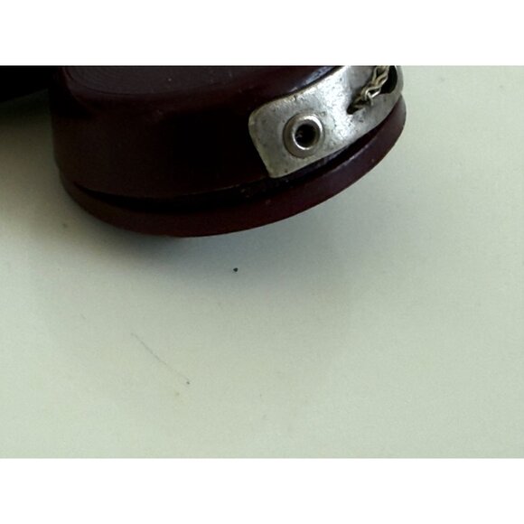 Vintage 40's Retractable Lapel Mechanical Pencil Burgundy Bakelite - Picture 4 of 10